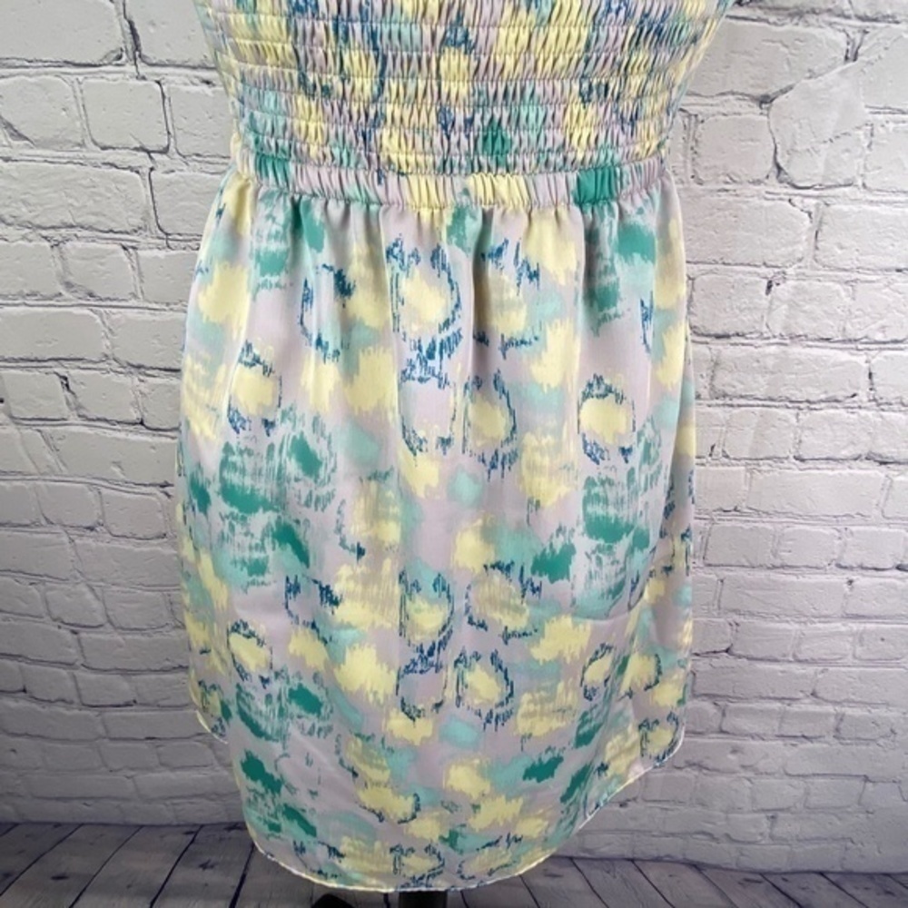 I Heart Ronson Dress Ruffle Halter Print Mini Dress - Picture 10 of 15